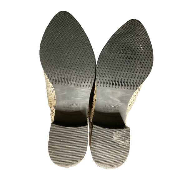 Blondo Eliza WATERPROOF Womens Sz 8M Faux Snakeskin Cut Out Ankle Boots Booties - Picture 7 of 8